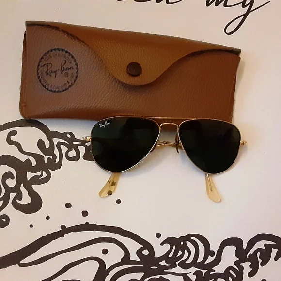 Ray-Bay Women's Vintage Aviator Sunglasses - Picture 3 of 11
